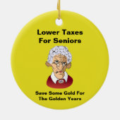 高齢者の税金を下げる セラミックオーナメント (裏面)