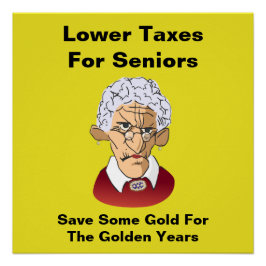 高齢者の税金を下げる ポスター
