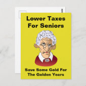 高齢者の税金を下げる ポストカード (正面/裏面)