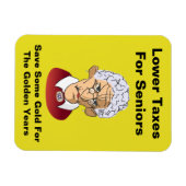 高齢者の税金を下げる マグネット (横)