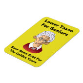 高齢者の税金を下げる マグネット (左側)