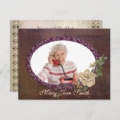 高齢者の誕生日招待状 招待状 (正面/裏面)