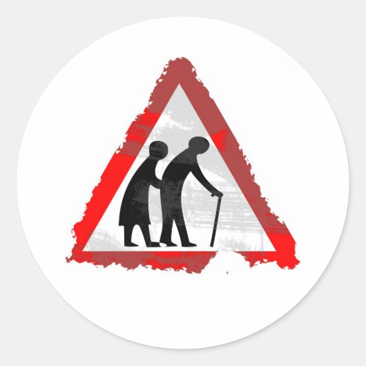 高齢者グランジサイン ラウンドシール (正面)