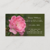 高齢者サービスとペットのケアフォト 名刺 (裏面)