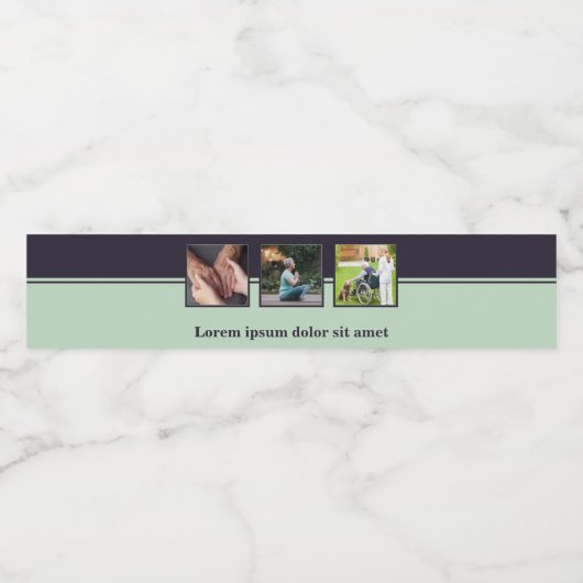 高齢者ホーム気にカスタム文字とロゴ ペットボトルラベル (シングルラベル)