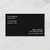 高齢者メモリ施設ビジネスカード 予約カード (裏面)