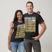 高齢者メールや文字を打つおもしろいコード老人ギフト Tシャツ (ユニセックス)