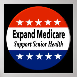 高齢者医療ポスター支援のためのメディケアの拡大 ポスター