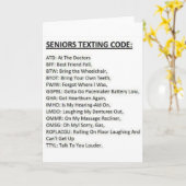 高齢者向けテキストコードカード カード (黄色い花)