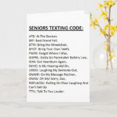 高齢者向けテキストコードカード カード (黄色い花)