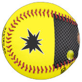 高齢者向けパーソナライズされたのフォトソフトボールギフトアイディア ソフトボール (正面左)