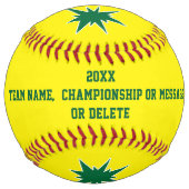 高齢者向けパーソナライズされたのフォトソフトボールギフトアイディア ソフトボール (裏面)