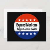 高齢者向け健康ポストカードをサポートするためのメディケアの拡張 ポストカード (正面/裏面)