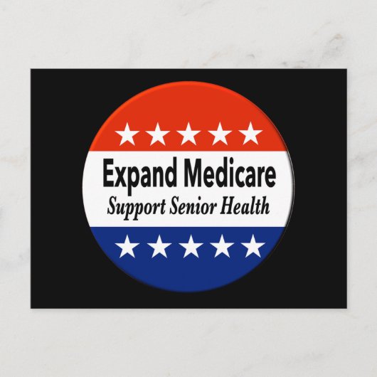 高齢者向け健康ポストカードをサポートするためのメディケアの拡張 ポストカード (正面)