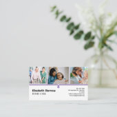 高齢者気にカードテンプレート – 介護者事業 名刺 (スタンド正面)