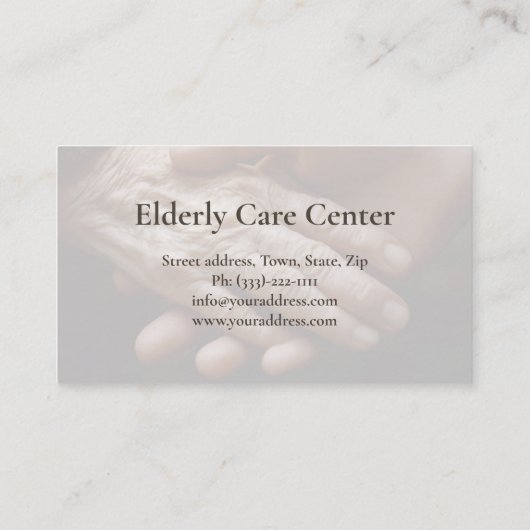 高齢者気にセンター上級顧問ナース 名刺 (裏面)