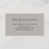 高齢者気にセンター気にシニアリタイメントホーム 名刺 (裏面)