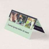 高齢者気にプロフェッショナル紫の名刺 (裏面)