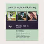 高齢者気にプロフェッショナル紫の名刺 (外部フラット)