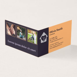 高齢者気にプロフェッショナル紫の名刺