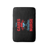 高齢者気に介護者は誰も好きではない バスマット (正面縦)