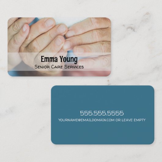 高齢者気に介護者 名刺 (正面/裏面)
