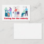 高齢者気に向け 名刺 (正面/裏面)