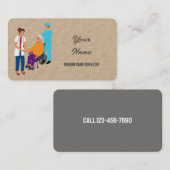 高齢者気に 名刺 (正面/裏面)