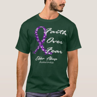 高齢者虐待認識度この家族への恐怖に対する信仰 Tシャツ