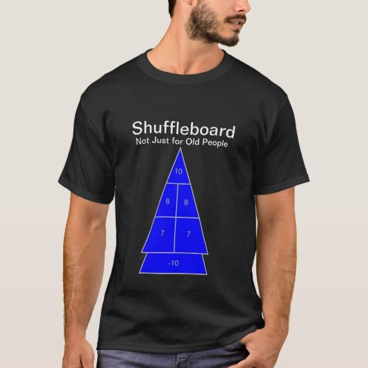 高齢者達のためのShuffleboard -ちょうど Tシャツ (正面)