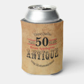 高齢者、アンティーク、熟成、ヴィンテージ50誕生日 缶クーラー (缶裏面)