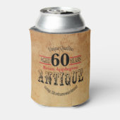 高齢者、アンティーク、熟成、ヴィンテージ60誕生日 缶クーラー (缶裏面)