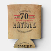 高齢者、アンティーク、熟成、ヴィンテージ70誕生日 缶クーラー (裏面)