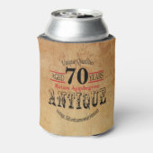 高齢者、アンティーク、熟成、ヴィンテージ70誕生日 缶クーラー (缶裏面)