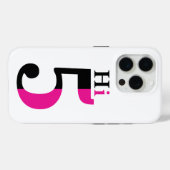 高5ピンクタイポモダングラフィデザイン Case-Mate iPhoneケース (裏面 (横))