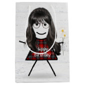 髪とデイジーのスティック ミディアムペーパーバッグ (正面)