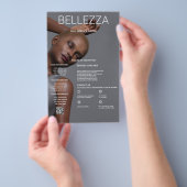 髪とメイクのファッショニスタ美しい写真、サービス チラシ (ハンドル)