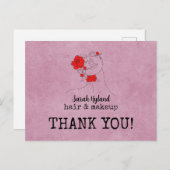 髪とメイクの感謝 ポストカード (正面/裏面)