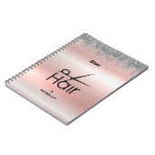 髪とメイクアップサロンスパイラルフォトノートブック ノートブック (左側)