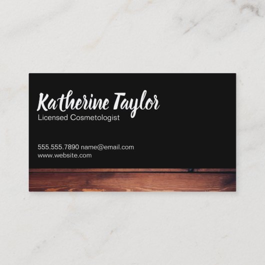 髪とメイクアップフラワーズモノグラム 名刺 (裏面)