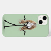 髪とメガネのスティックフィギュアの女の子 Case-Mate iPhoneケース (裏面 (横))