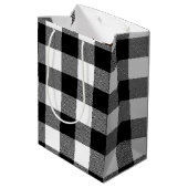 髪と水牛の格子柄のスティックガール ミディアムペーパーバッグ (裏面アングル)