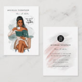 髪と爪、 ネイルの名刺 名刺 (正面/裏面)