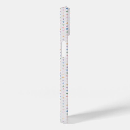 髪と眼鏡を付けたスティックフィギュア女の子 Case-Mate iPhoneケース (裏面 / 右)