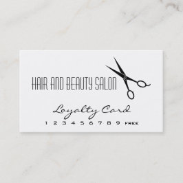 髪と美しいサロンロイヤリティカード – はさみ ロイヤリティカード