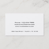 髪と美しいサロンロイヤリティカード – はさみ ロイヤリティカード (裏面)