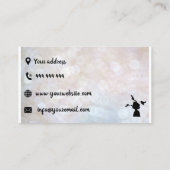 髪と美しいサロン美しい名刺 名刺 (裏面)