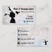 髪と美しいサロン美しい名刺 名刺 (正面/裏面)