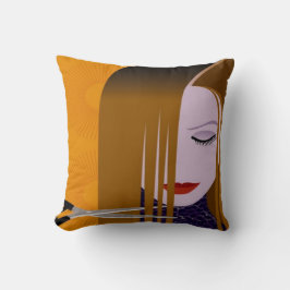 髪と美しい枕 クッション