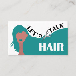 髪について話そう ティールモデル ヘアサロン QRコード 名刺